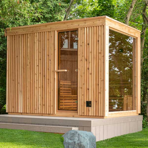 #NE6112 Pure Cube Neptune Sauna - Knotty Red Cedar