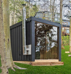 #NE6112 Pure Cube Neptune Sauna - Knotty Red Cedar