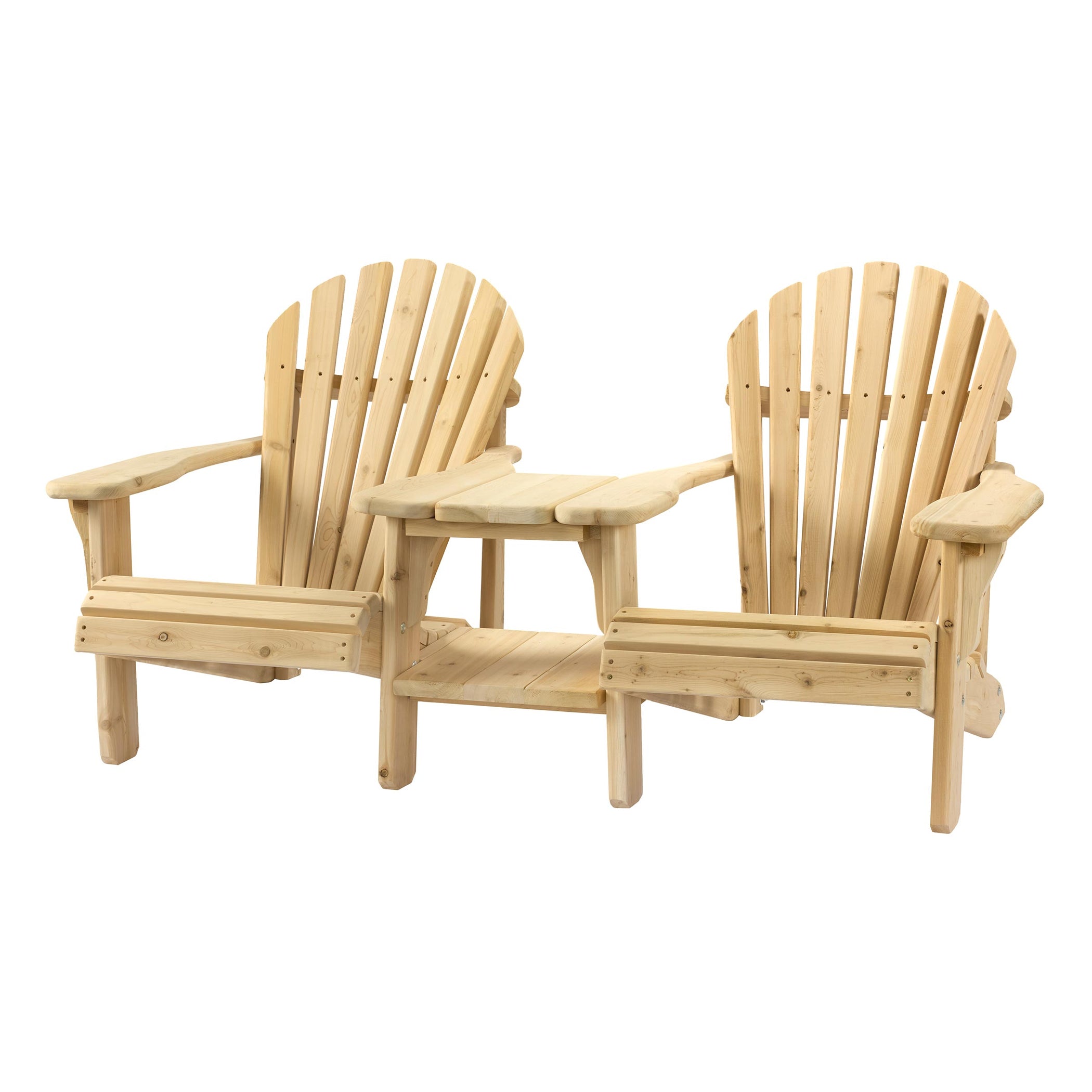 #F392 Cedar Muskoka Straight Settee Chair – Maxwell Garden Centre