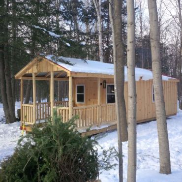 #106 10x30' Cabin W/ 10ft Porch – Maxwell Garden Centre